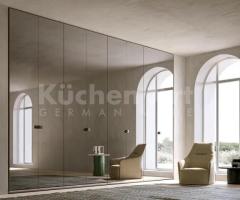 Dressing épuré avec armoire à Miroir Personnalisable | Optimisation d'Espace et Design Moderne - 3