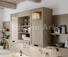 Cuisine Rustique crème en bois : Élégance et Confort Contemporain