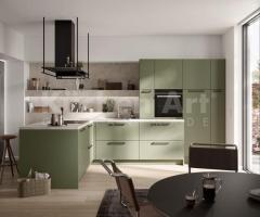 Cuisine verte en L : Élégance et Nature au Cœur de Votre Intérieur - 3