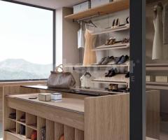 Dressing avec îlot personnalisable : Système de Rangement avec Portes Coulissantes - 2