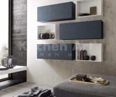 Meuble Salle de Bain Moderne avec Vasque Design Syntesi et Poignée Egg Intégrée - 2