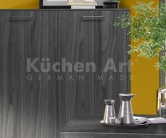 Cuisine minimaliste gris perle et bois gris - 3