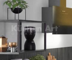 Cuisine minimaliste gris perle et bois gris - 4